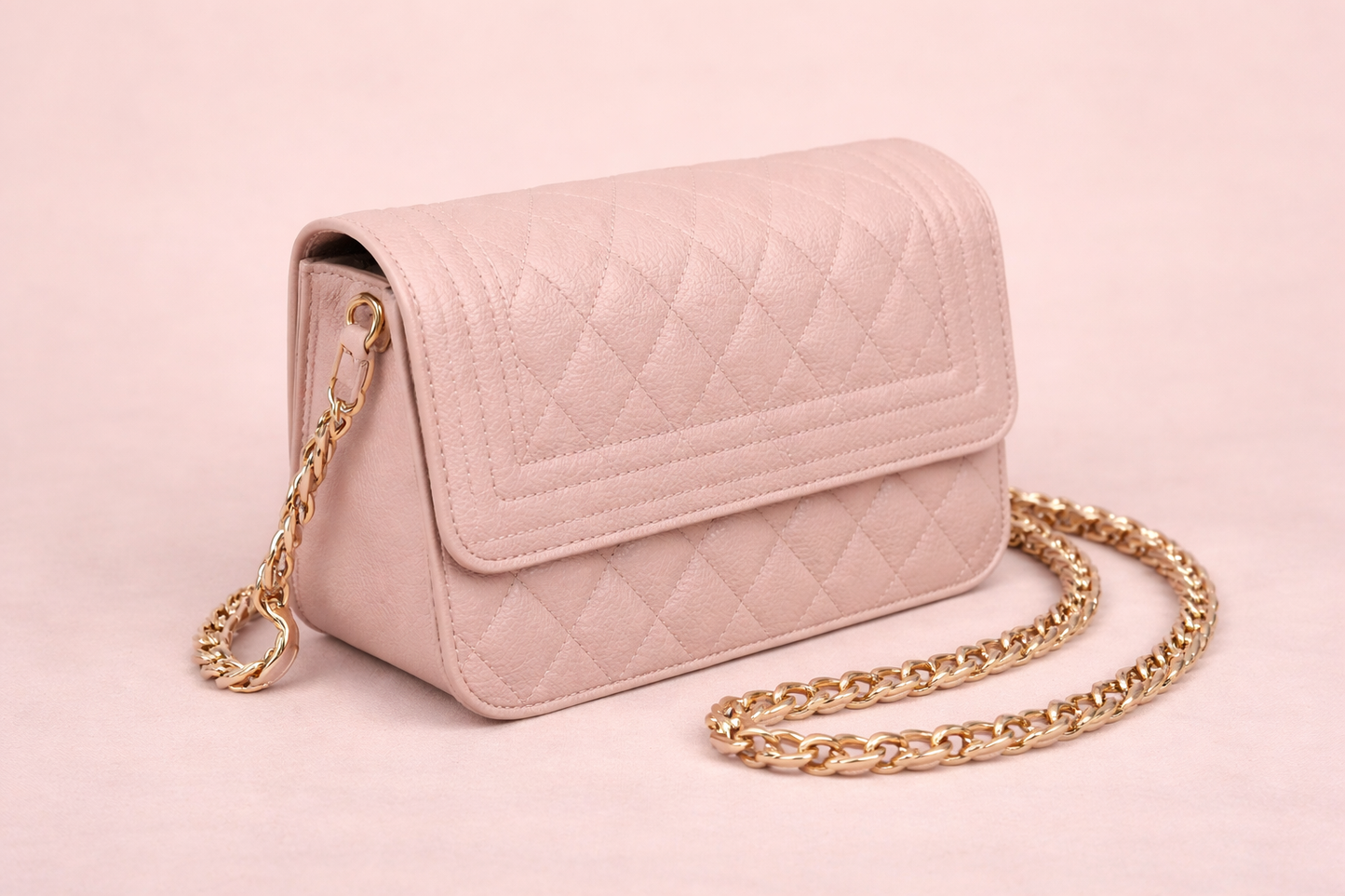 Elegant Quilted Shoulder Pouch