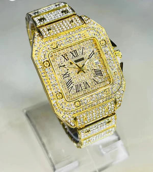 men Women Gold Watch